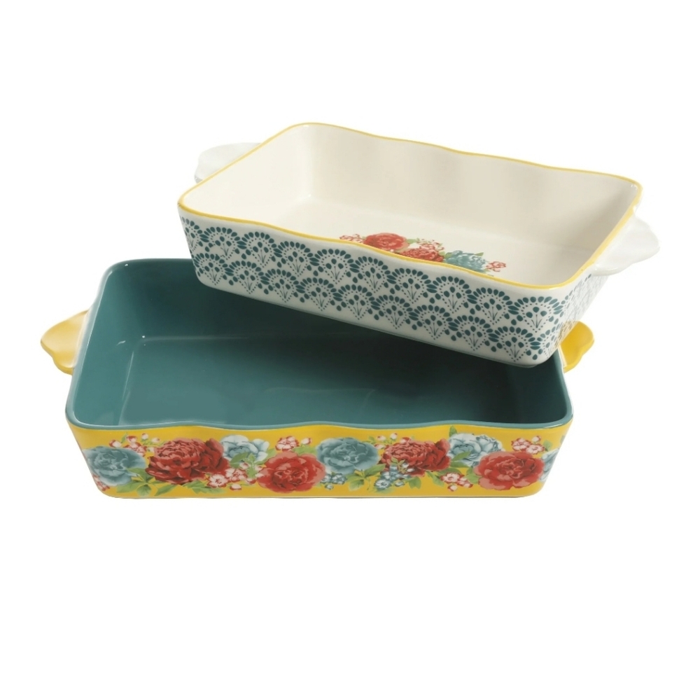 NIB Pioneer Woman Blossom Jubilee Bakeware Set - Picture 2 of 5